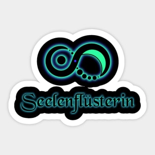 Seelenflüsterin Solaris Moebius Grün / Blau Sticker